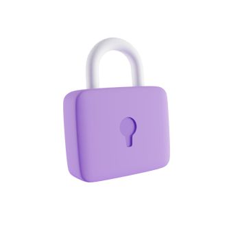 password 3d icon, 3d render concept png