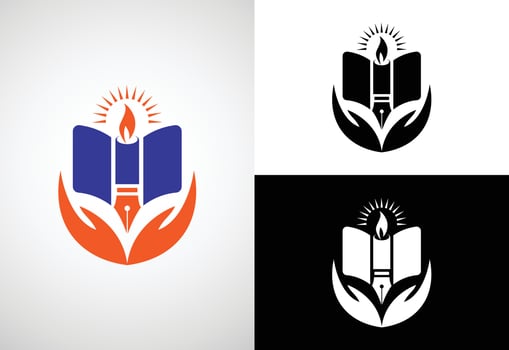 Education logo design vector template, Education and graduation logo vector illustration