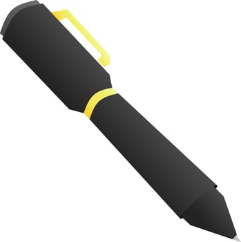 Black pen isolated vector illustration for logo, icon, sign, symbol, office, design or business