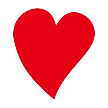 Single heart symbol in red. Simple flat heart icon or logo isolated on transparent background. Suitable for use as a symbol of love and Valentine's design png