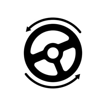 Steering wheel icon vector design templates