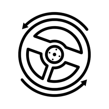 Steering wheel icon vector design templates