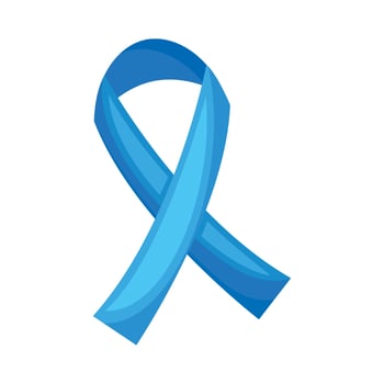 blue satin ribbon campaign vector