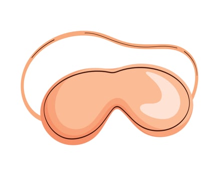 pink cover eyes sleep vector