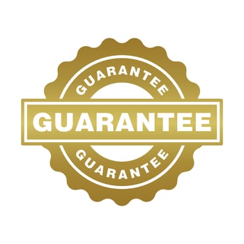 Guaranteed icon vector design templates
