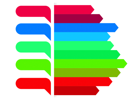 Five steps colorful object for infographic template. png