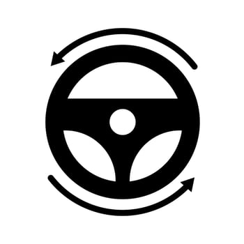 Steering wheel icon vector design templates
