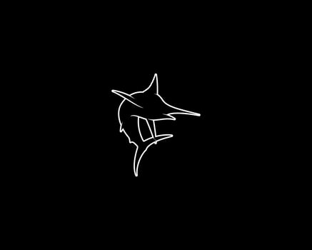 marlin outline vector silhouette