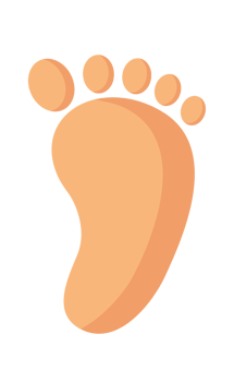 footprint foot icon illustration png