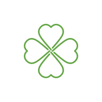 Four leaf clover icon. Clover Simple icon design. St patryks day clover. Vector illustration