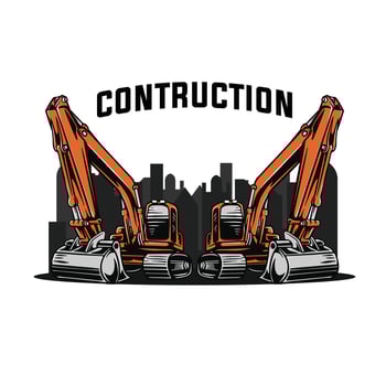 Excavator Illustration vector