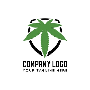 Cannabis Vintage Logo, Abstract Marijuana, Cannabis, Ganja For Cbd Illustrations And Symbols. vector