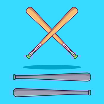 Baseball Vector Cartoon Logo Design