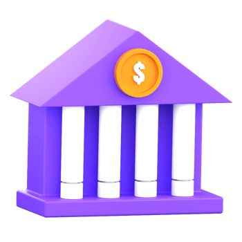 Bank Building 3D Icon png