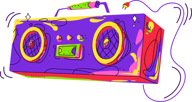 Boombox record player png