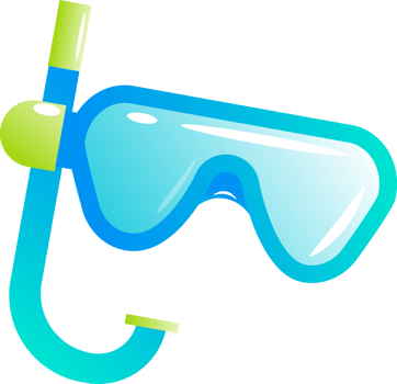 the swimming mask png