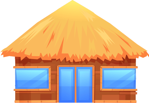 the wooden bungalow png