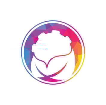 Gear and leaf logo combination vector. Mechanic and eco symbol or icon. vector
