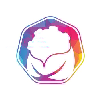 Gear and leaf logo combination vector. Mechanic and eco symbol or icon. vector