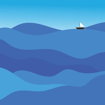 water wave illustration vector