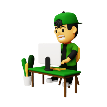 3d work with computer png