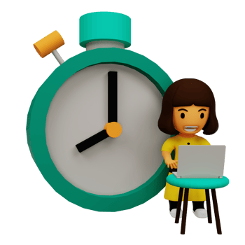 3d time to work png