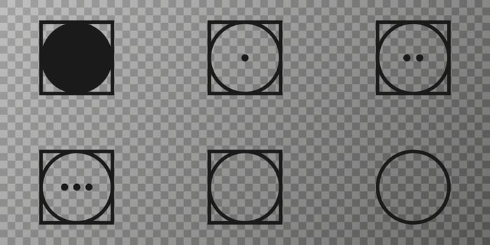 Laundry washing symbols, icons for drying. Vector illustration.