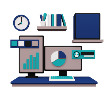 3d work desk png