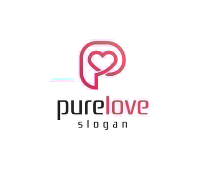 P Love Logo vector