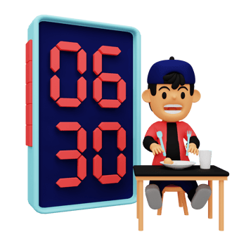 3d time management illustration png