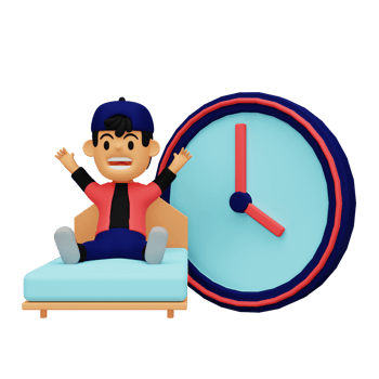3d time management illustration png