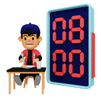 3d time management illustration png