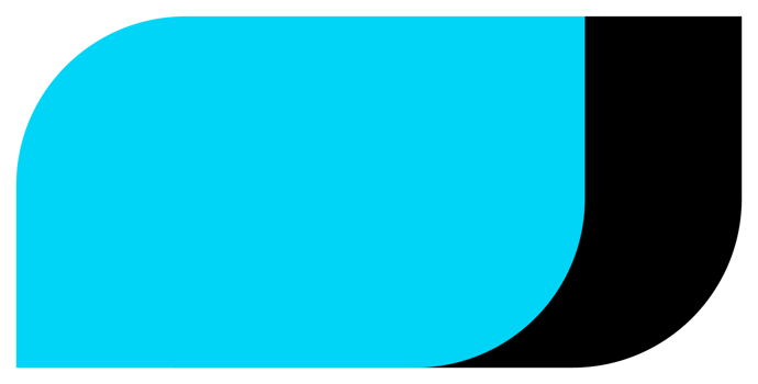 Geometric object in black and blue colors. PNG with transparent background