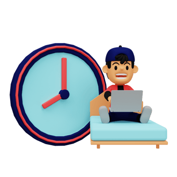 3d time management illustration png