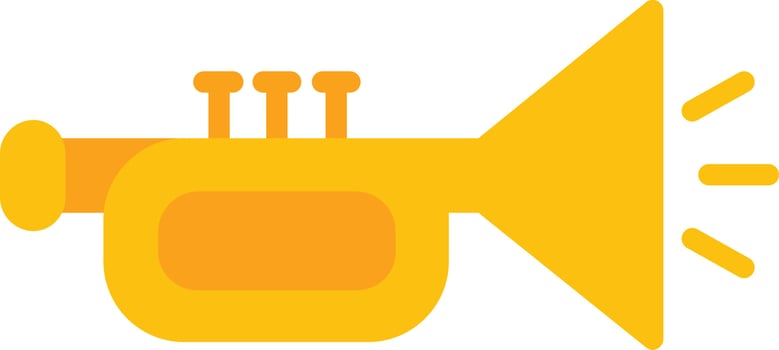 Trumpet Flat Icon vector