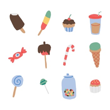 Sweet Food for Kids vector