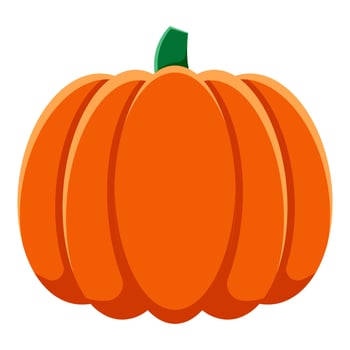 Autumn Halloween or Thanksgiving pumpkin symbol vector