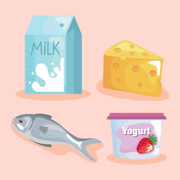 fresh healthy food vector
