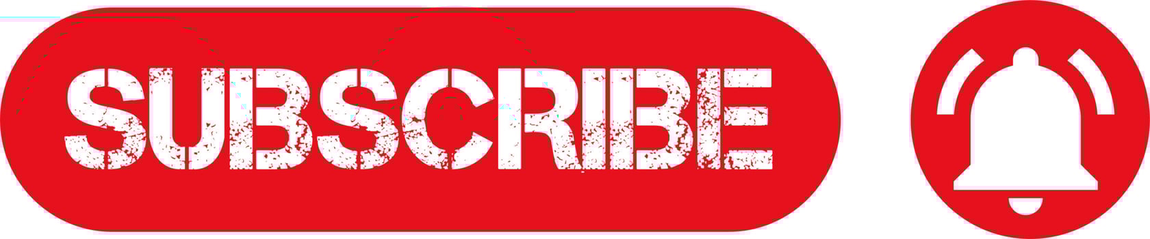 Subscribe Button with Bell Icon. Subscribe, bell button and hand cursor. Red button subscribe to channel, blog. Social media background. Marketing. Vector illustration
