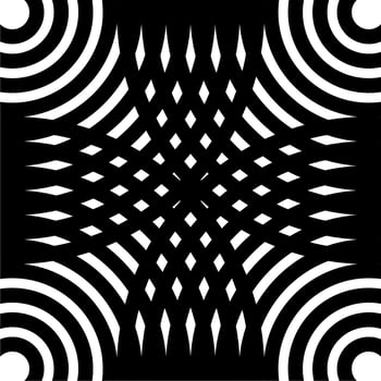 Seamless Half Circle Motif Pattern for Ornate, Decoration or Graphic Design Element. Vector Illustration