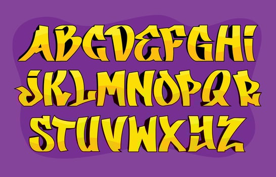 Alphabet A to I Icon Set vector