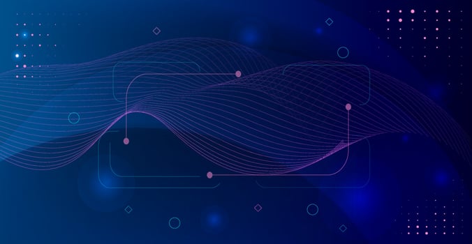 Abstract technological background. Futuristic illustration of high computer and communication technologies on a blue background. High tech digital technology vector