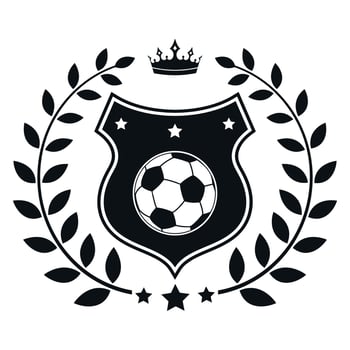 Football match logo illustration. vector