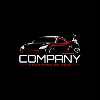 auto paint logo car painting logo vector
