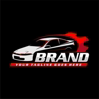 car repair logo car gear logo vector