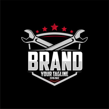 car repair logo car gear logo vector