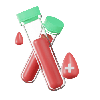 Blood Test Medical 3D Illustration png