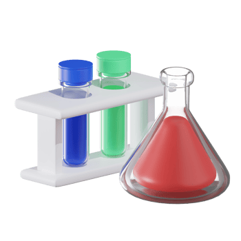 Chemical Flask Medical 3D Illustration png