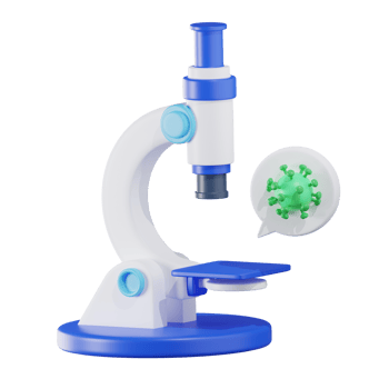 Microscope Medical 3D Illustration png