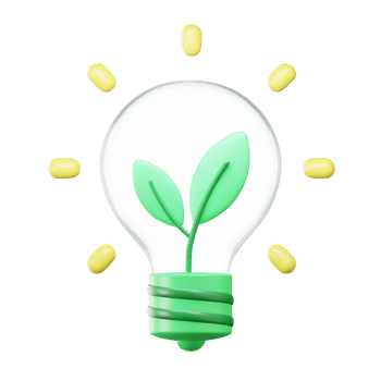 Bio Electricity Earth Day 3D Illustration png